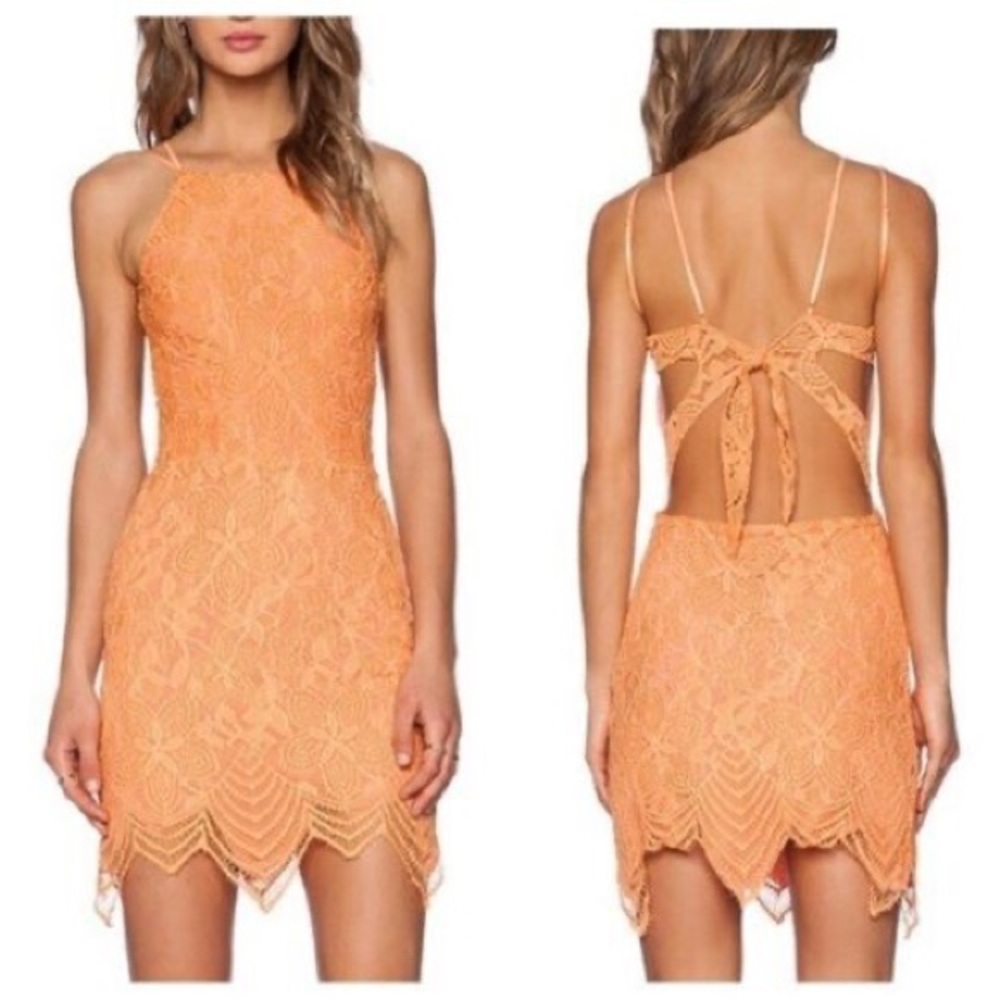 For Love and Lemons Guava Mini Dress